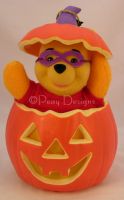 Telco Motionettes Halloween WINNIE THE POOH Pumpkin